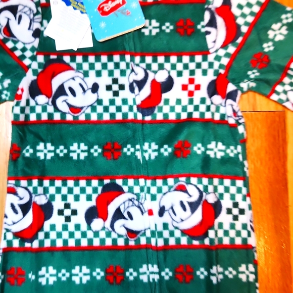 Disney Mickey Mouse One Piece Holiday Blanket Sleeper 24M - Picture 2 of 8